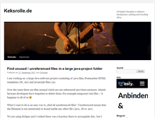 Tablet Screenshot of blog.keksrolle.de